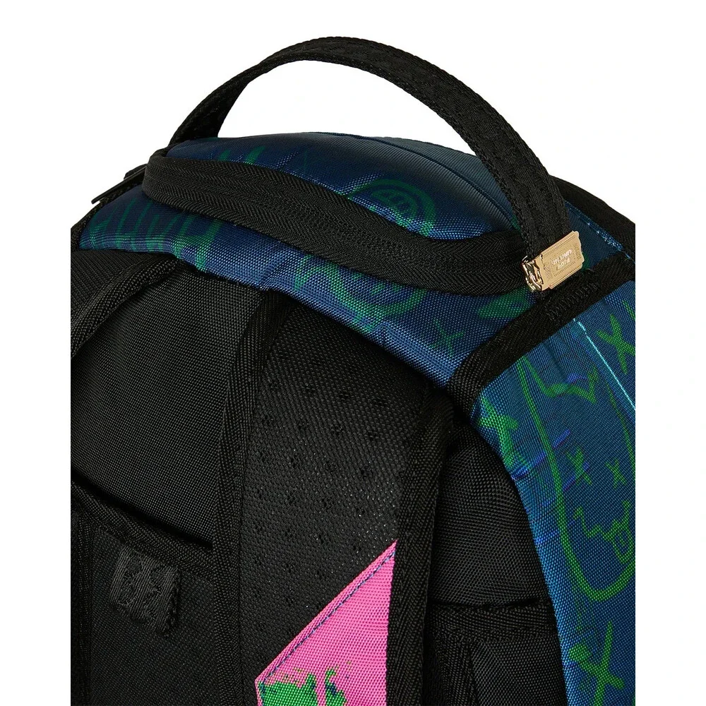 Sprayground DC Joker NO Rules Backpack Unisex OS Blue Shoulder Strap Bag SPR299